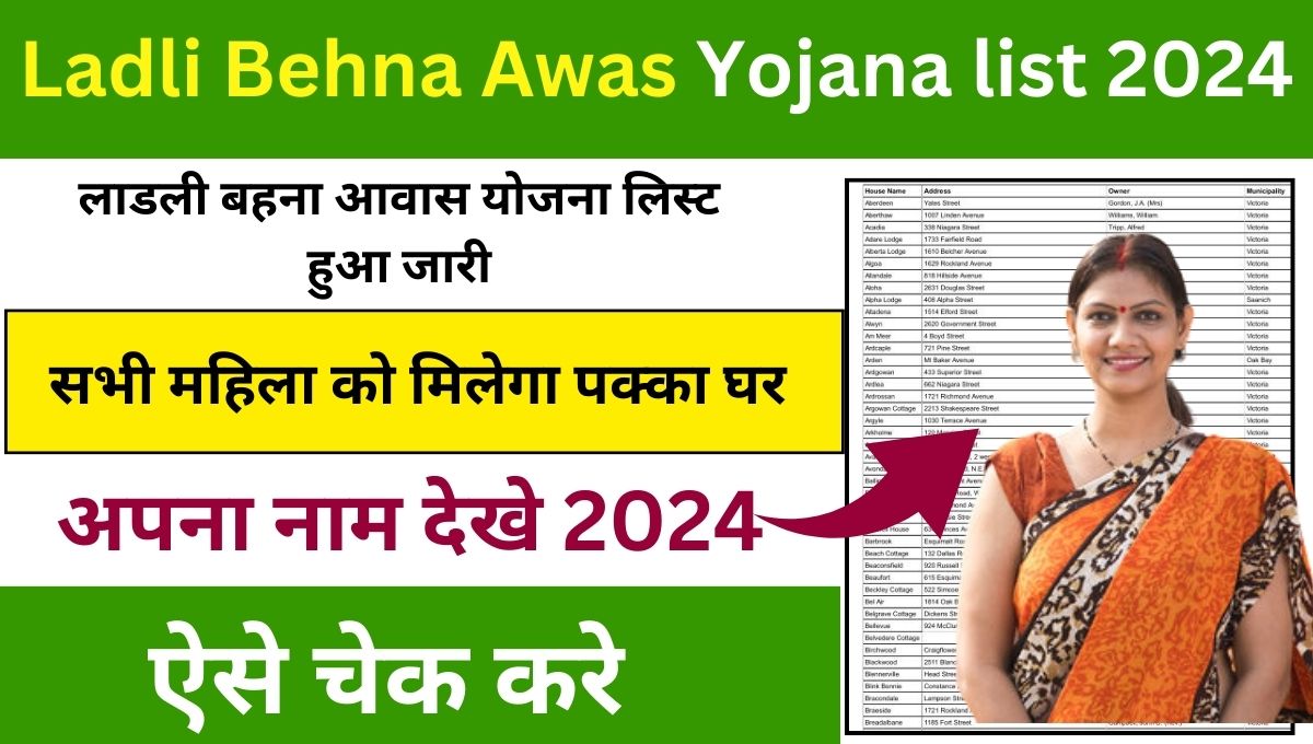 Ladli Behna Awas Yojana list 2024